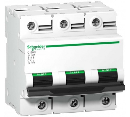 Выключатель автоматический трехполюсный C120N 100А C 10кА  A9N18367  Schneider Electric