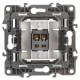 Розетка аудио 12-3111-12  графит  Б0027457  ЭРА