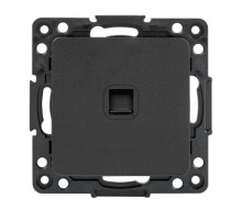 Стокгольм Механизм Розетки Phone 1-местной черный PROxima  EZT01-034-10  EKF