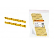 Маркер наборный - символ "B" желтый 2,5 мм2 (150 шт.)   SQ0534-0029  TDM