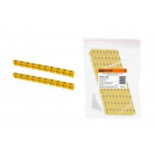 Маркер наборный - символ "B" желтый 2,5 мм2 (150 шт.)   SQ0534-0029  TDM