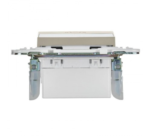 SKANDY Кнопка звонка с индикацией для отелей 10А SK-V17B бежевый   SK-V14-2-10-K10  IEK