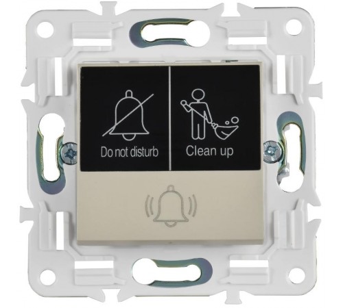 SKANDY Кнопка звонка с индикацией для отелей 10А SK-V17B бежевый   SK-V14-2-10-K10  IEK
