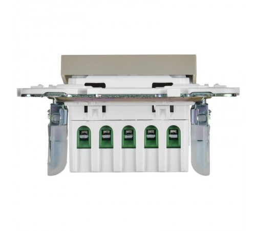 SKANDY Кнопка звонка с индикацией для отелей 10А SK-V17B бежевый   SK-V14-2-10-K10  IEK