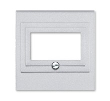 ABB Levit Серебро / дымчатый чёрный Накладка для розеток USB / HDMI / VGA Серебро  5014H-A00040 70  2CHH290040A4070  ABB