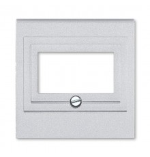 ABB Levit Серебро / дымчатый чёрный Накладка для розеток USB / HDMI / VGA Серебро  5014H-A00040 70  2CHH290040A4070  ABB