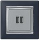 Valena Алюминий Розетка 2-ая USB  770270  Legrand