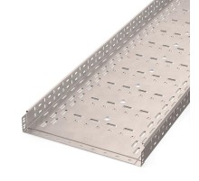 Лоток перфорированный Стандарт INOX (AISI 409) 500х80х3000 (1,0 мм) (6 м/уп)  PR16.2427  Промрукав