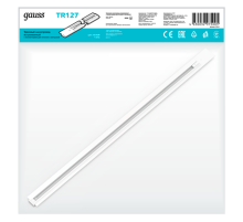 Шинопровод осветительный встраиваемый 1м белый (с адаптером питания и заглушкой)  TR127  Gauss