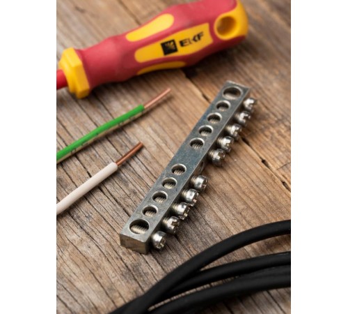 Шина "PE" 63.10 (никель) EKF PROxima  sn1-63-10  EKF