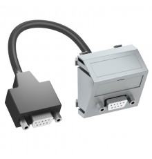 Мультимедийная рамка D-Sub9 Modul45 (серебристый) (MTS-DB9 F AL1)  6104700  OBO Bettermann