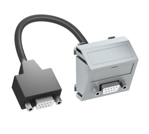 Мультимедийная рамка D-Sub9 Modul45 (серебристый) (MTS-DB9 F AL1)  6104700  OBO Bettermann