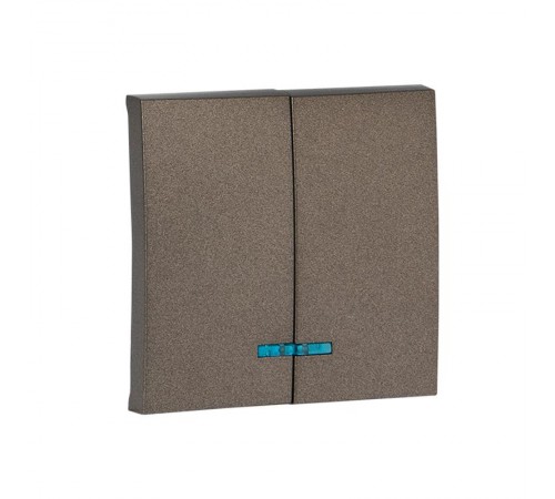 Валенсия лицевая панель выключателя 2-кл. с индикатором 10А графит EKF PROxima   ESV10-L-123-60   EKF