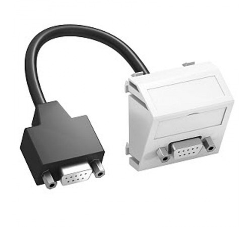 Мультимедийная рамка D-Sub9 Modul45 (черный) (MTS-DB9 F SWGR1)  6104697  OBO Bettermann