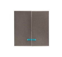 Валенсия лицевая панель выключателя 2-кл. с индикатором 10А графит EKF PROxima   ESV10-L-123-60   EKF