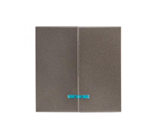 Валенсия лицевая панель выключателя 2-кл. с индикатором 10А графит EKF PROxima   ESV10-L-123-60   EKF