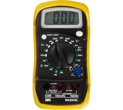 Мультиметр цифровой  Master MAS838L   TMD-3L-838  IEK