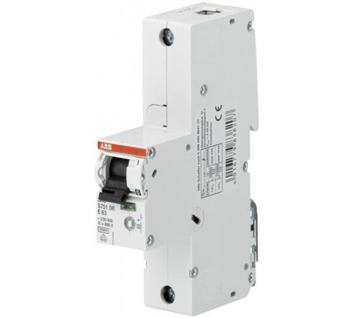 Выключатель автоматический однополюсный S751DR (селективный) 40А K 25кА (S751DR-K40)  2CDH781010R0557  ABB
