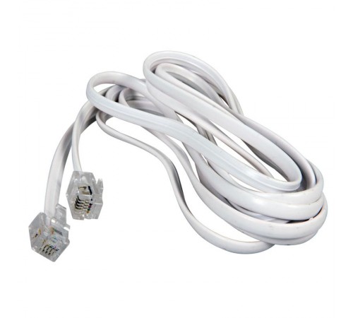Телефонный шнур, удлинитель RJ-11(6P-4C), длина 3 метра, белый  18-3031  REXANT