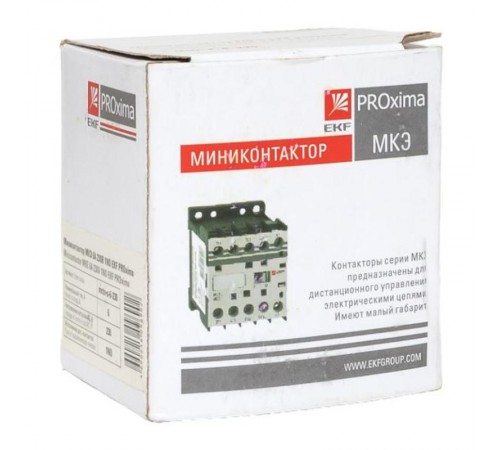 Миниконтактор МКЭ 6А 230В 1NO EKF PROxima  Mctr-s-6-230  EKF