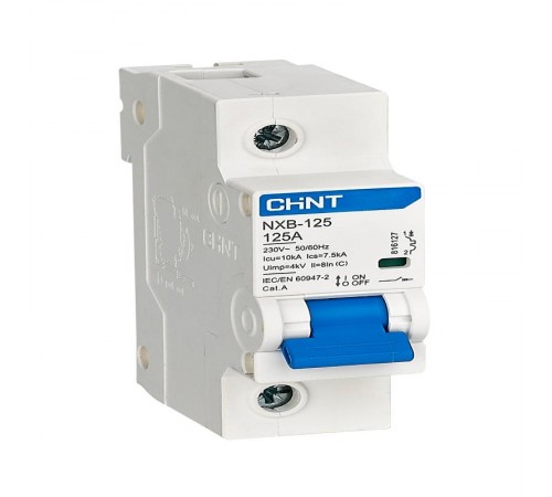 Выключатель автоматический однополюсный NXB-125 1P 100А 10kA х-ка D (R)  816126  CHINT