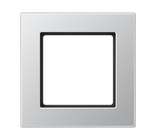 Рамка для вертикальной и горизонтальной установки, 1 пост; термопласт; алюминий; A550  A5581BFAL  Jung