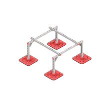 Опорная конструкция для установки оборудования TECHNORAPTOR FOOT 1000х1000  KM-TR-F-SSEI-1000-1000  КМ - профиль
