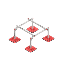 Опорная конструкция для установки оборудования TECHNORAPTOR FOOT 1000х1000  KM-TR-F-SSEI-1000-1000  КМ - профиль