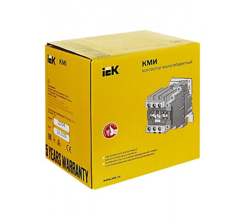 Контактор КМИ-48012 80А 230В/АС3 1НО;1НЗ   KKM41-080-230-11  IEK