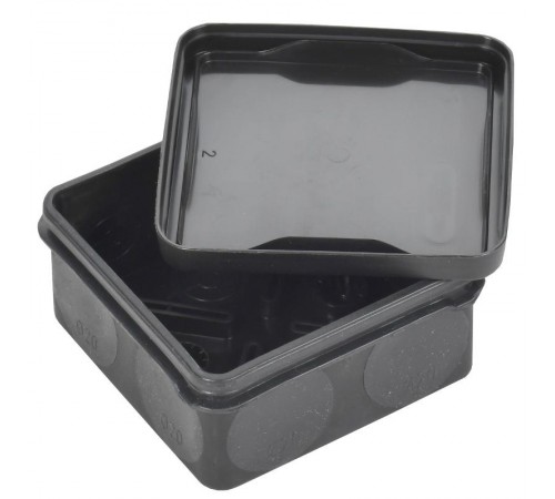 Коробка расп. КМ42455 о/п 100х100х50мм IP67 8 вв. черная  UKO21-100-100-050-K02-66  IEK