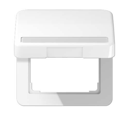 Крышка ударопрочная откидная с возвратной пружиной и полем для надписи 757 мм; белая  CD590BFNAKLWW  Jung