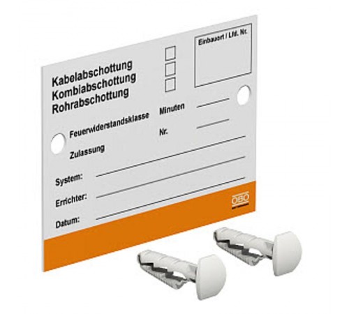 Маркировочная табличка (KS-S DE)  7205425  OBO Bettermann