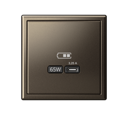 ArtGallery Мокко Розетка USB тип-С 65Вт высокоскор.заряд. QC, PD, механизм  GAL000627  SE