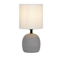 Настольная лампа Sheron 7044-501 1 * Е14 40 Вт керамика серая  Б0053458  Rivoli