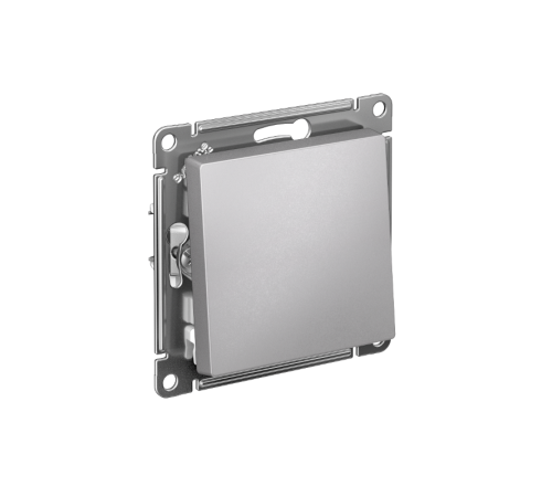 AtlasDesign Алюминий Выключатель 1-клавишный сх.1, 10АХ, механизм  ATN000311  SE