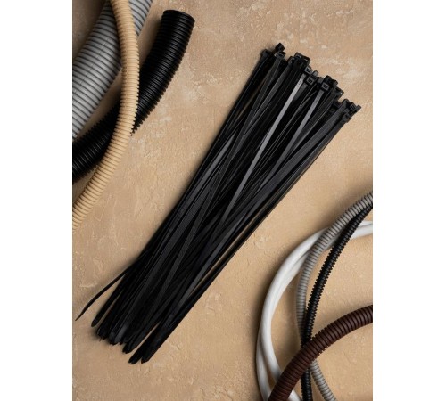 Хомут нейлоновый ЧЕРНЫЙ 7,2х450 (уп./100шт) EKF PROxima  plc-cb-7.2x450  EKF