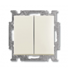 ABB Basic 55 Сл. кость Переключатель 2-х клавишный  1012-0-2151   2CKA001012A2151  ABB