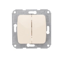 DEA Выключатель 2кл с/у 10А мех. Беж  KR-78-0232  Kranz