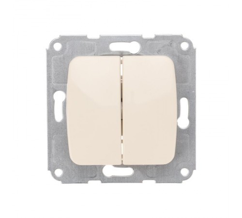 DEA Выключатель 2кл с/у 10А мех. Беж  KR-78-0232  Kranz