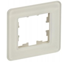 BRITE Рамка 1-ая РУ-1-2-Бр стекло песчаный RE  BR-M12-G-41-K98  IEK