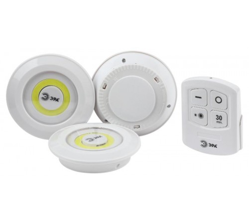 Фонарь светодиодный подсветка SB-511 пушлайт, 6Вт, COB, 3хAAA, белый, 3 шт/кор, ИК пульт  Б0052315  ЭРА