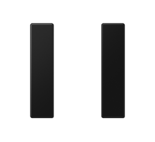 Набор накладок 1 группа для модулей F50; термопласт; черный матовый  A501TSASWM  Jung