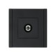 FORTE&PIANO Розетка TV проходная FP129 черный  FP-A10-P-K02  IEK