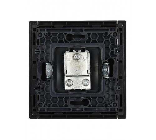 FORTE&PIANO Розетка TV проходная FP129 черный  FP-A10-P-K02  IEK