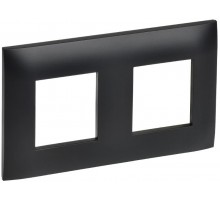 SKANDY Рамка 2-местная SK-F02Bl черный  SK-M22-K02  IEK