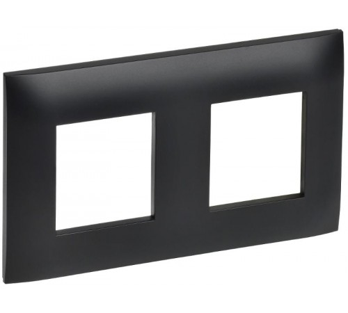 SKANDY Рамка 2-местная SK-F02Bl черный  SK-M22-K02  IEK