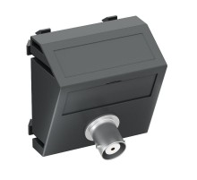 Мультимедийная рамка Video-BNC Modul45 (черный) (MTS-BC F SWGR1)  6105033  OBO Bettermann