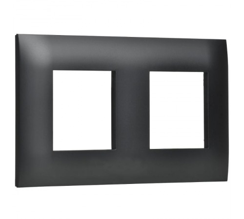 SKANDY Рамка 2-местная SK-F02Bl черный  SK-M22-K02  IEK