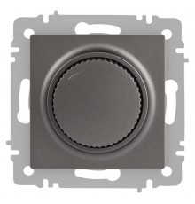 Светорегулятор Intro Accent 6-401-09 поворотный, 600Вт 230В, IP20, СУ, титан  Б0063685  Intro