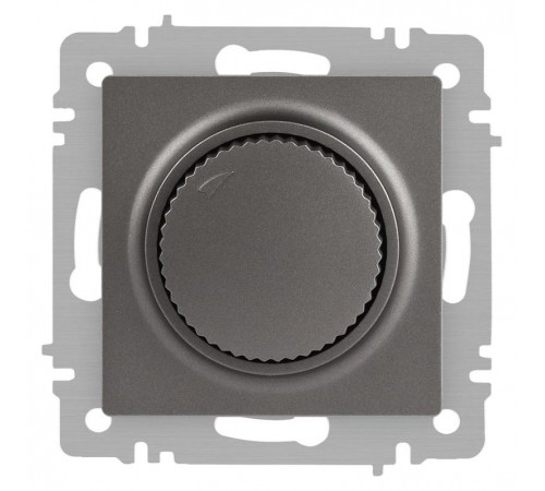 Светорегулятор Intro Accent 6-401-09 поворотный, 600Вт 230В, IP20, СУ, титан  Б0063685  Intro